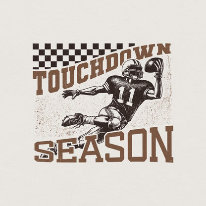 Touchdown Season PNG, Football Season - 300 DPI Design for T-Shirt