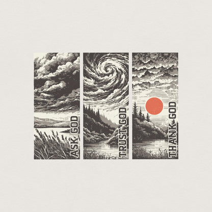 Trust God png PNG, Christian Faith Quote - 300 DPI Design for T-Shirt