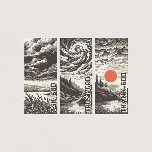 Trust God png PNG, Christian Faith Quote - 300 DPI Design for T-Shirt