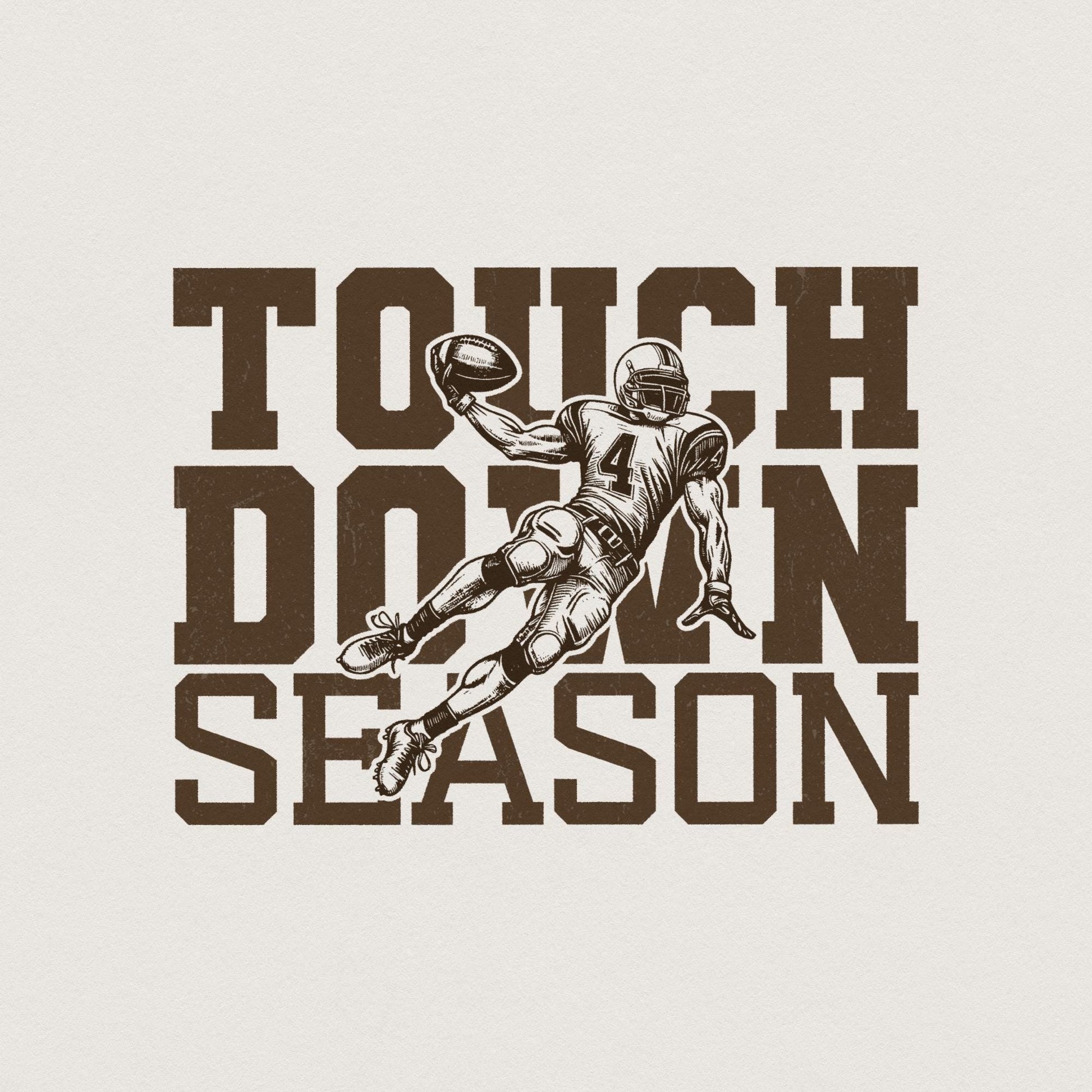 Touchdown Season PNG, Football Mom png - 300 DPI Design for T-Shirt