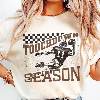 Touchdown Season PNG, Football Season - 300 DPI Design for T-Shirt