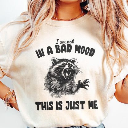 Retro Raccoon PNG, Sarcastic Sublimation Design - 300 DPI Design for