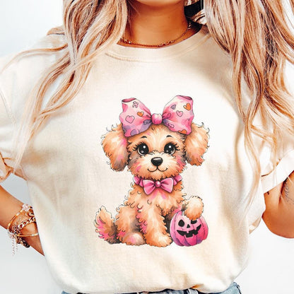 Halloween Poodle Clipart, Poodle PNG - 300 DPI Design for T-Shirt