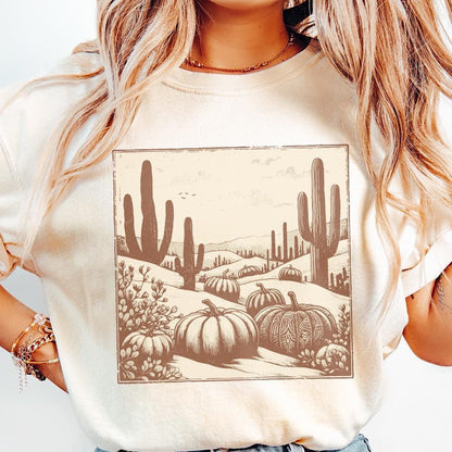 Western Fall Png, Howdy Pumpkin Png - 300 DPI Design for T-Shirt