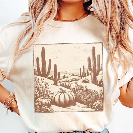 Western Fall Png, Howdy Pumpkin Png - 300 DPI Design for T-Shirt