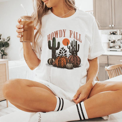 Western Fall Png, Howdy Fall Png - 300 DPI Design for T-Shirt