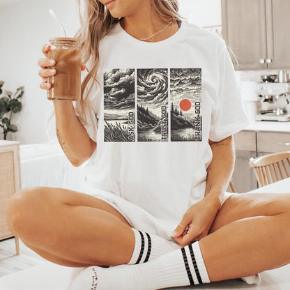 Trust God png PNG, Christian Faith Quote - 300 DPI Design for T-Shirt