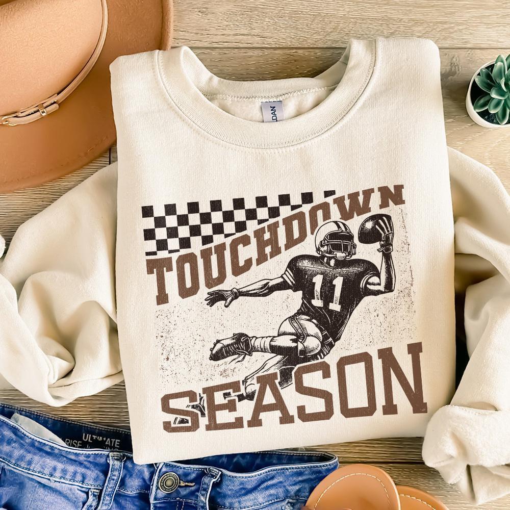Touchdown Season PNG, Football Season - 300 DPI Design for T-Shirt