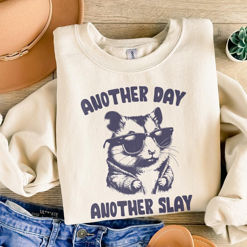 Another Day Another Slay Cute Hamster PNG, Funny Cute Hamster png - 300