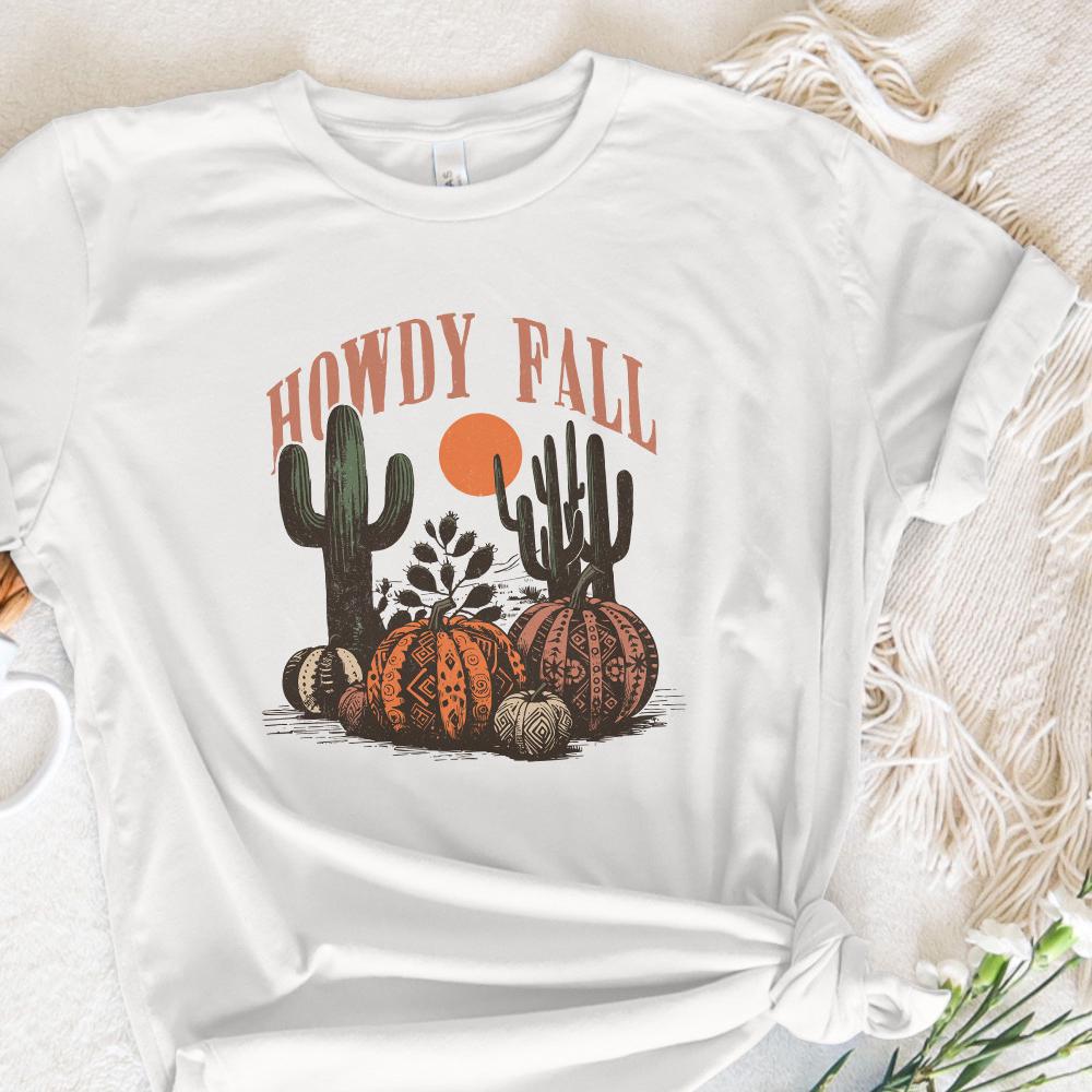 Western Fall Png, Howdy Fall Png - 300 DPI Design for T-Shirt