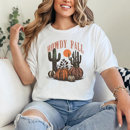 Western Fall Png, Howdy Fall Png - 300 DPI Design for T-Shirt
