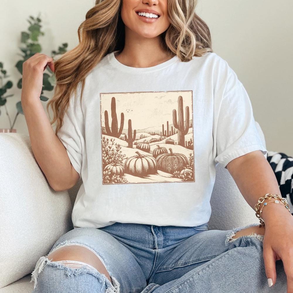 Western Fall Png, Howdy Pumpkin Png - 300 DPI Design for T-Shirt