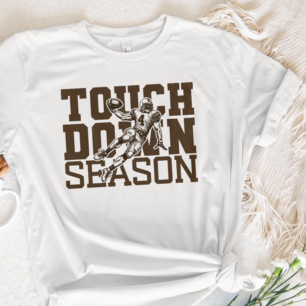Touchdown Season PNG, Football Mom png - 300 DPI Design for T-Shirt