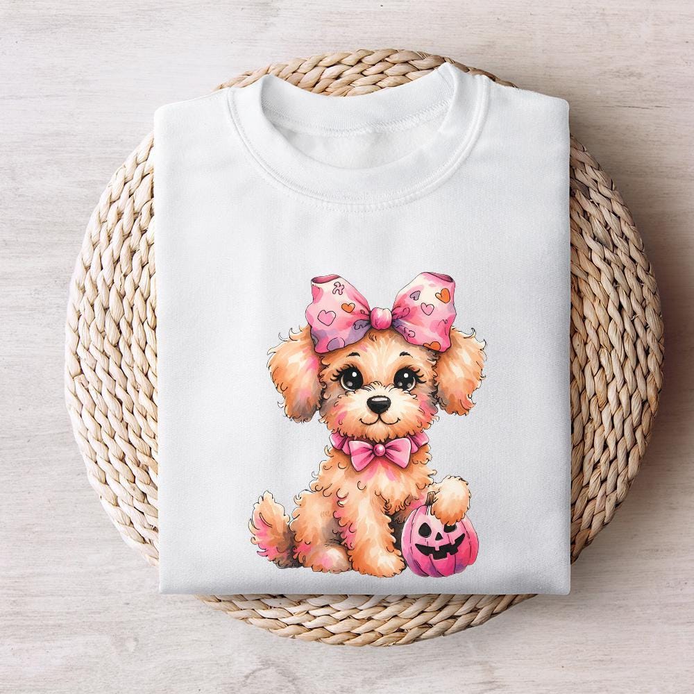 Halloween Poodle Clipart, Poodle PNG - 300 DPI Design for T-Shirt