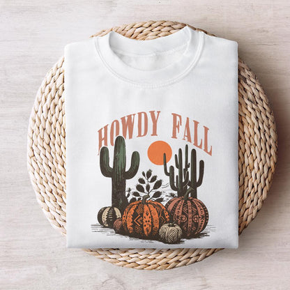 Western Fall Png, Howdy Fall Png - 300 DPI Design for T-Shirt