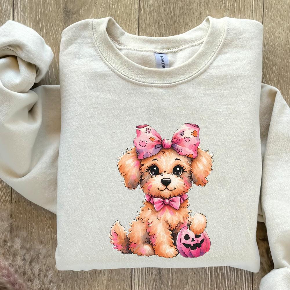 Halloween Poodle Clipart, Poodle PNG - 300 DPI Design for T-Shirt