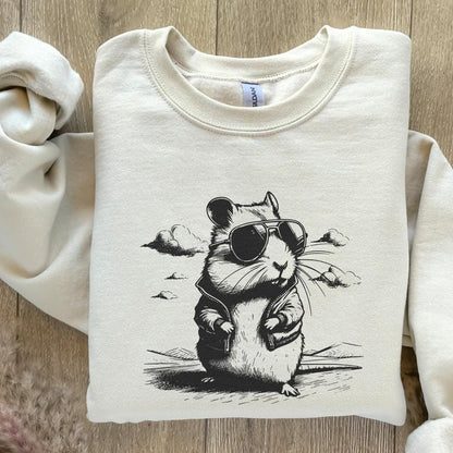 Cute Cool Hamster PNG, Funny Hamster png - 300 DPI Design for T-Shirt