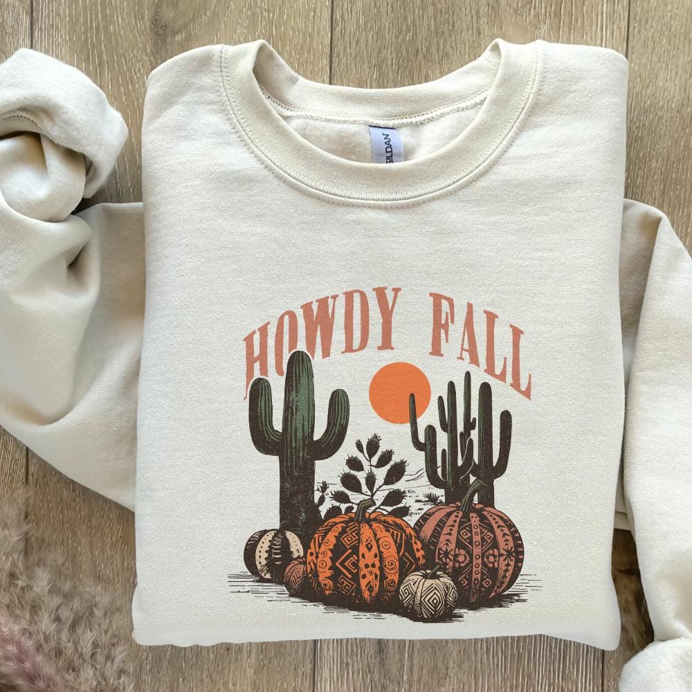 Western Fall Png, Howdy Fall Png - 300 DPI Design for T-Shirt