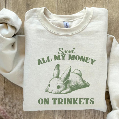 Spent all my money on Trinkets PNG, Digital Download - 300 DPI Design for