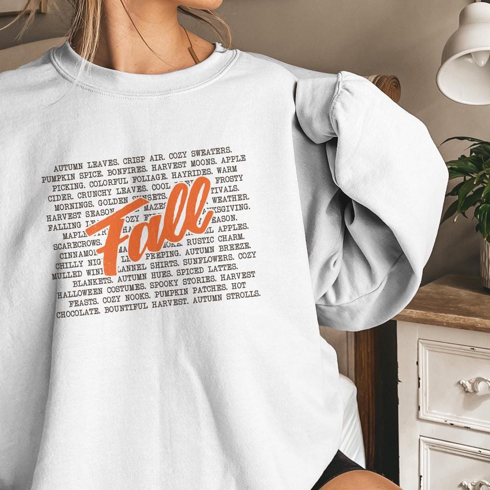 Fall Words png, Cozy Season png - 300 DPI Design for T-Shirt