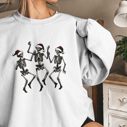 Dancing Skeleton Christmas PNG, Christmas Skeleton Dance - 300 DPI Design