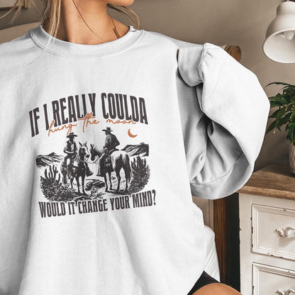 Hung The Moon Digital Download, Western PNG Designs - 300 DPI Design for