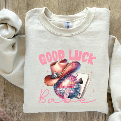 Good Luck Babe PNG, Trendy Western Design PNG - 300 DPI Design for T-Shirt