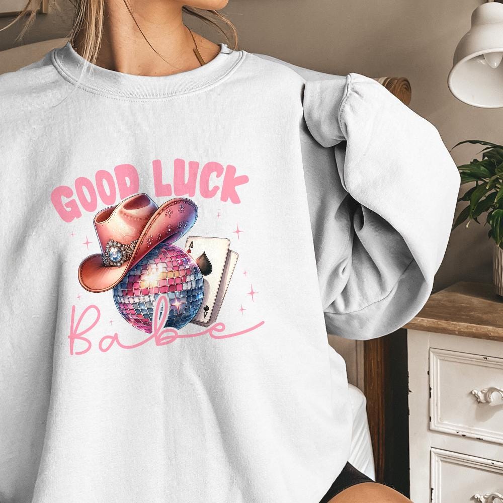 Good Luck Babe PNG, Trendy Western Design PNG - 300 DPI Design for T-Shirt
