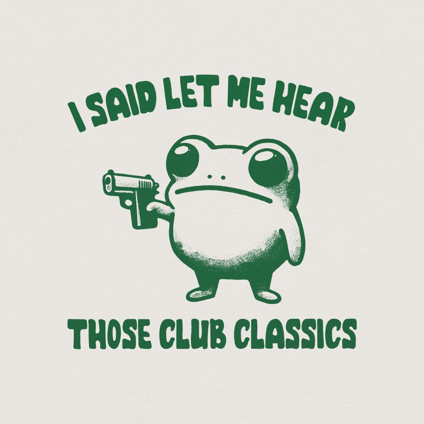 Funny Frog with Gun PNG, Retro Meme Style Art - 300 DPI Design for T-Shirt