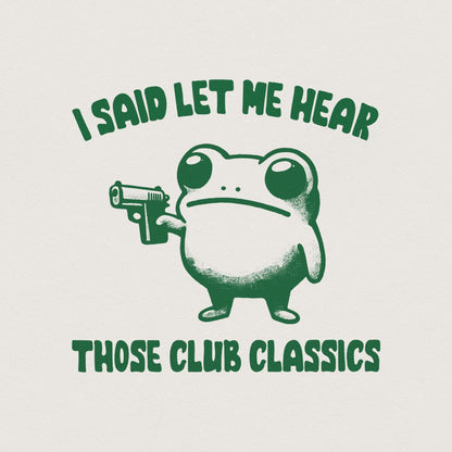 Funny Frog with Gun PNG, Retro Meme Style Art - 300 DPI Design for T-Shirt