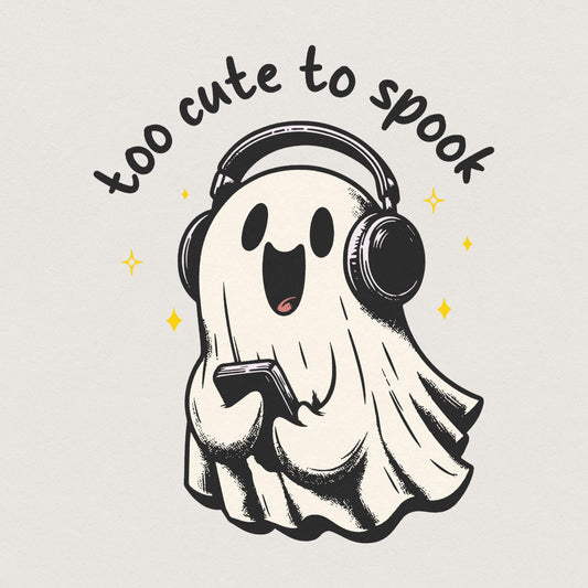 Too Cute to Spook PNG, Cute Ghosts png - 300 DPI Design for T-Shirt