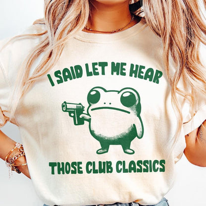 Funny Frog with Gun PNG, Retro Meme Style Art - 300 DPI Design for T-Shirt