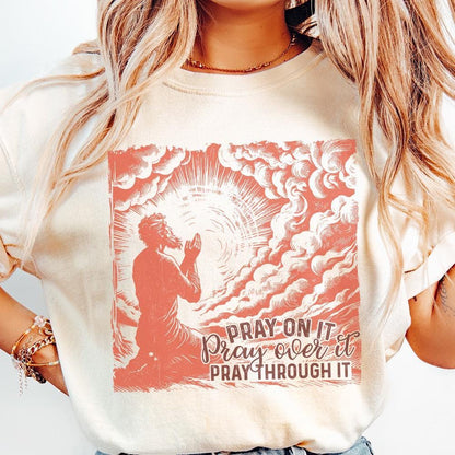 Pray On It PNG, Christian PNG - 300 DPI Design for T-Shirt