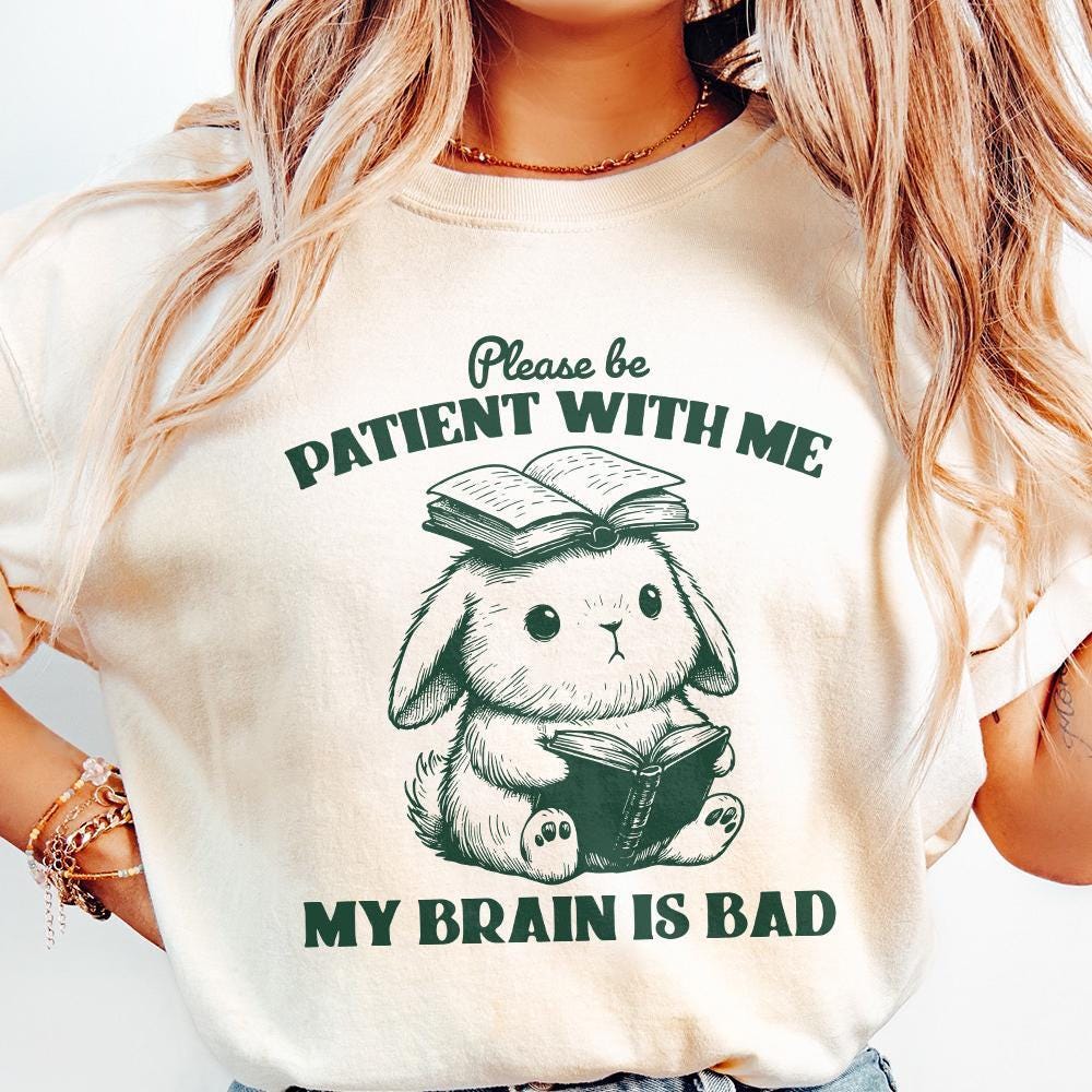 Bad Brain PNG, Retro Mental Health Design - 300 DPI Design for T-Shirt