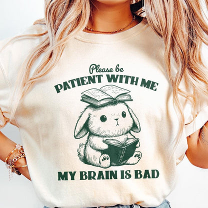 Bad Brain PNG, Retro Mental Health Design - 300 DPI Design for T-Shirt