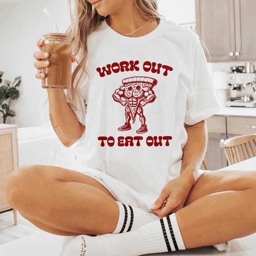 I Work Out So I Can Eat Trash png, Gym Workout - 300 DPI Design for T-Shirt