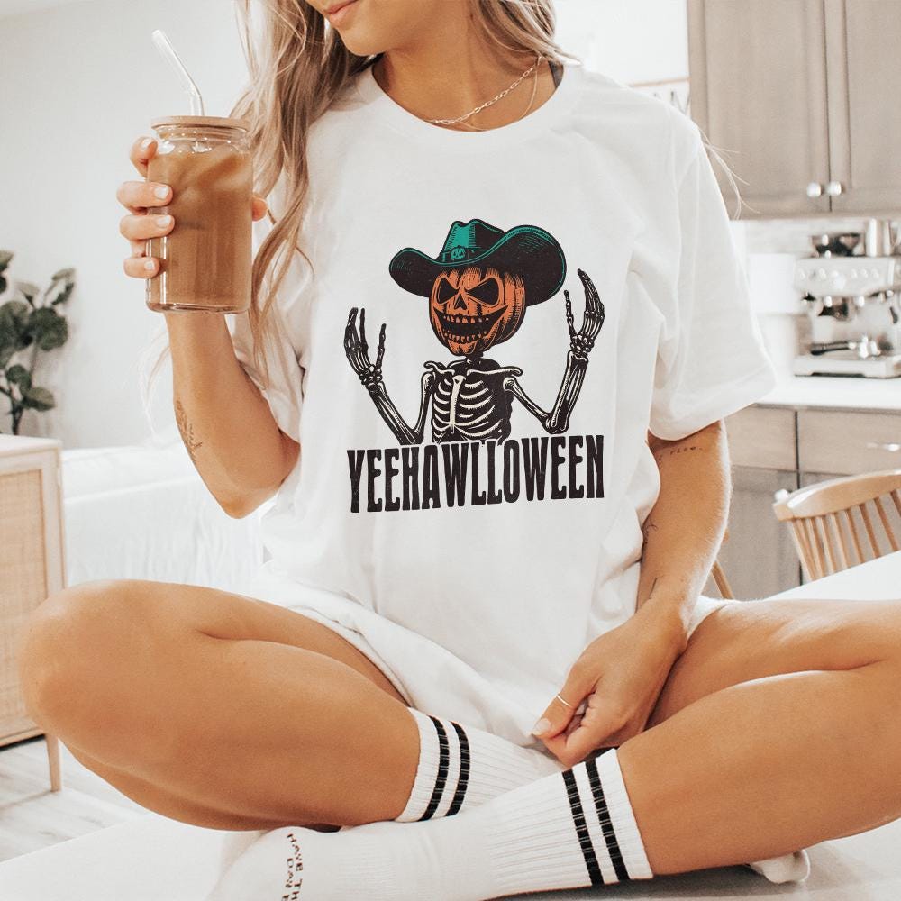 Yeehawlloween Western PNG, Trendy Western Designs - 300 DPI Design for