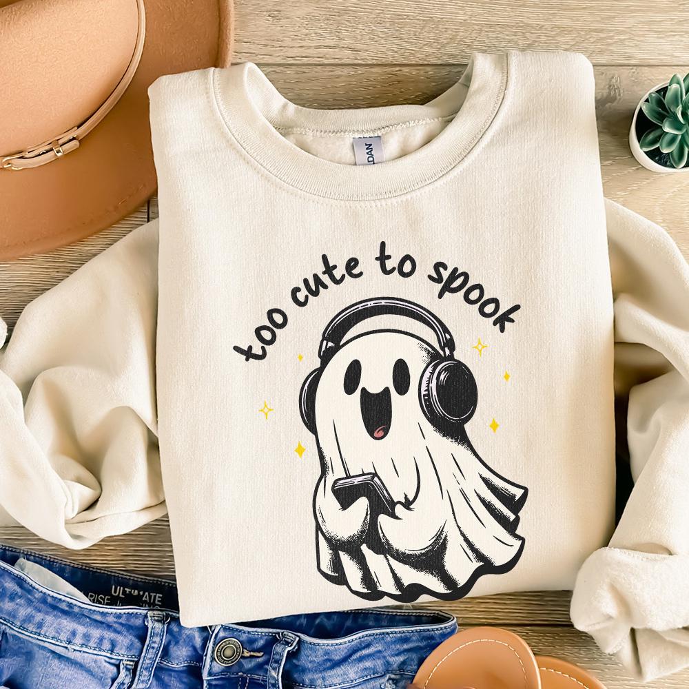 Too Cute to Spook PNG, Cute Ghosts png - 300 DPI Design for T-Shirt