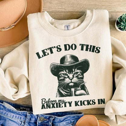 Let's Do This Before Anxiety Kicks In PNG, Funny Anxiety Quote png - 300