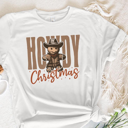 Howdy Christmas Gingerbread Man PNG, Retro Christmas Shirt PNG - 300 DPI