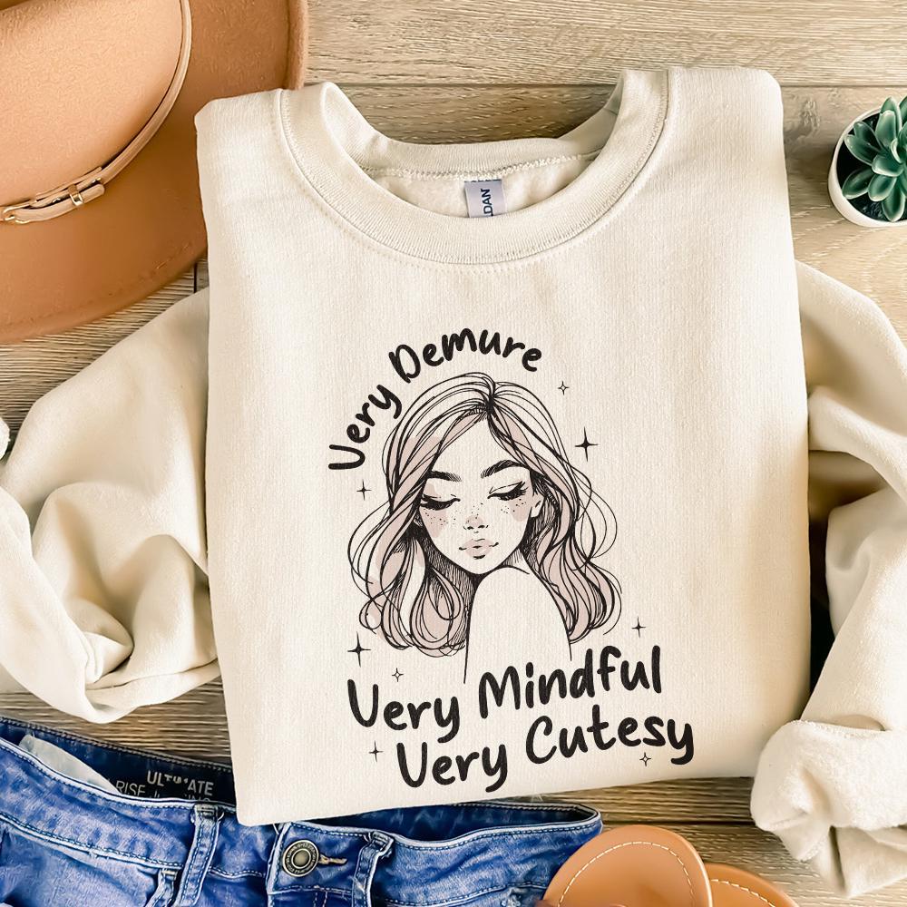 Very Demure PNG, Very Mindful PNG - 300 DPI Design for T-Shirt