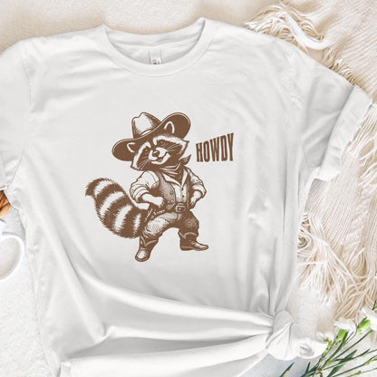 Howdy Raccoon Png, Western Saying - 300 DPI Design for T-Shirt