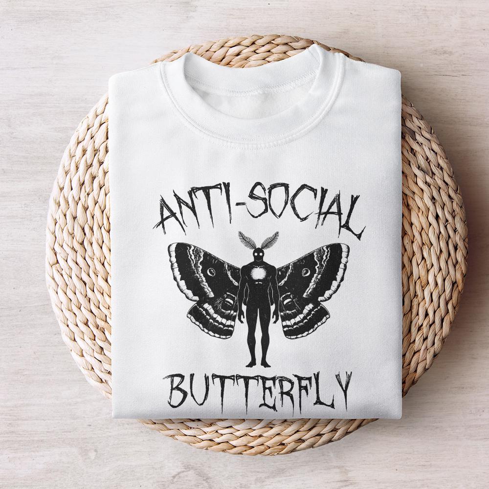 Antisocial Butterfly PNG, Butterfly png - 300 DPI Design for T-Shirt