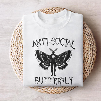 Antisocial Butterfly PNG, Butterfly png - 300 DPI Design for T-Shirt
