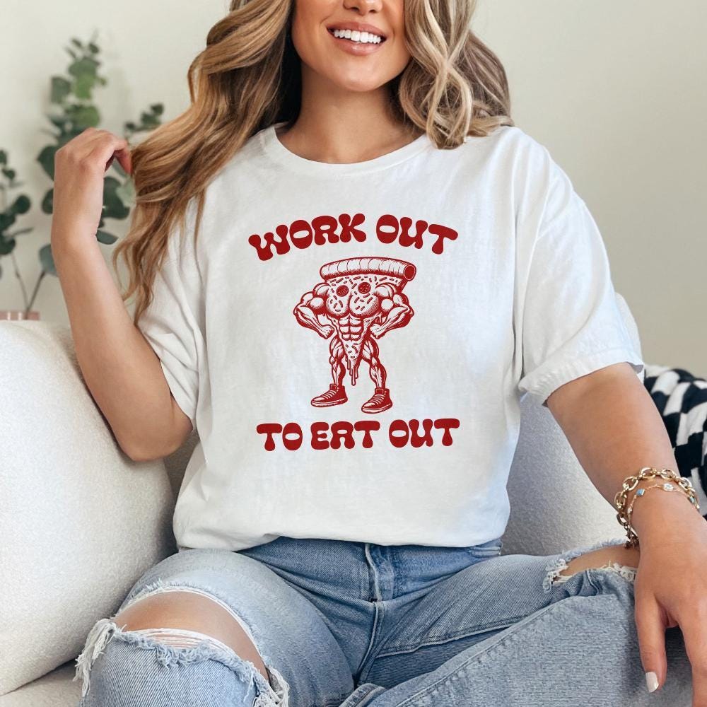 I Work Out So I Can Eat Trash png, Gym Workout - 300 DPI Design for T-Shirt