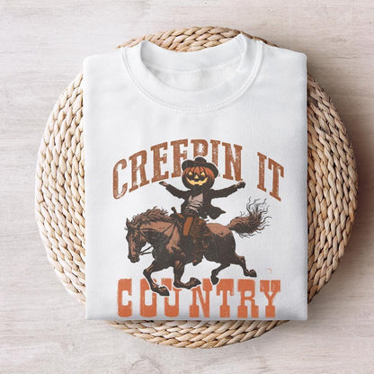Creepin It Country Png, Western Halloween Png - 300 DPI Design for T-Shirt