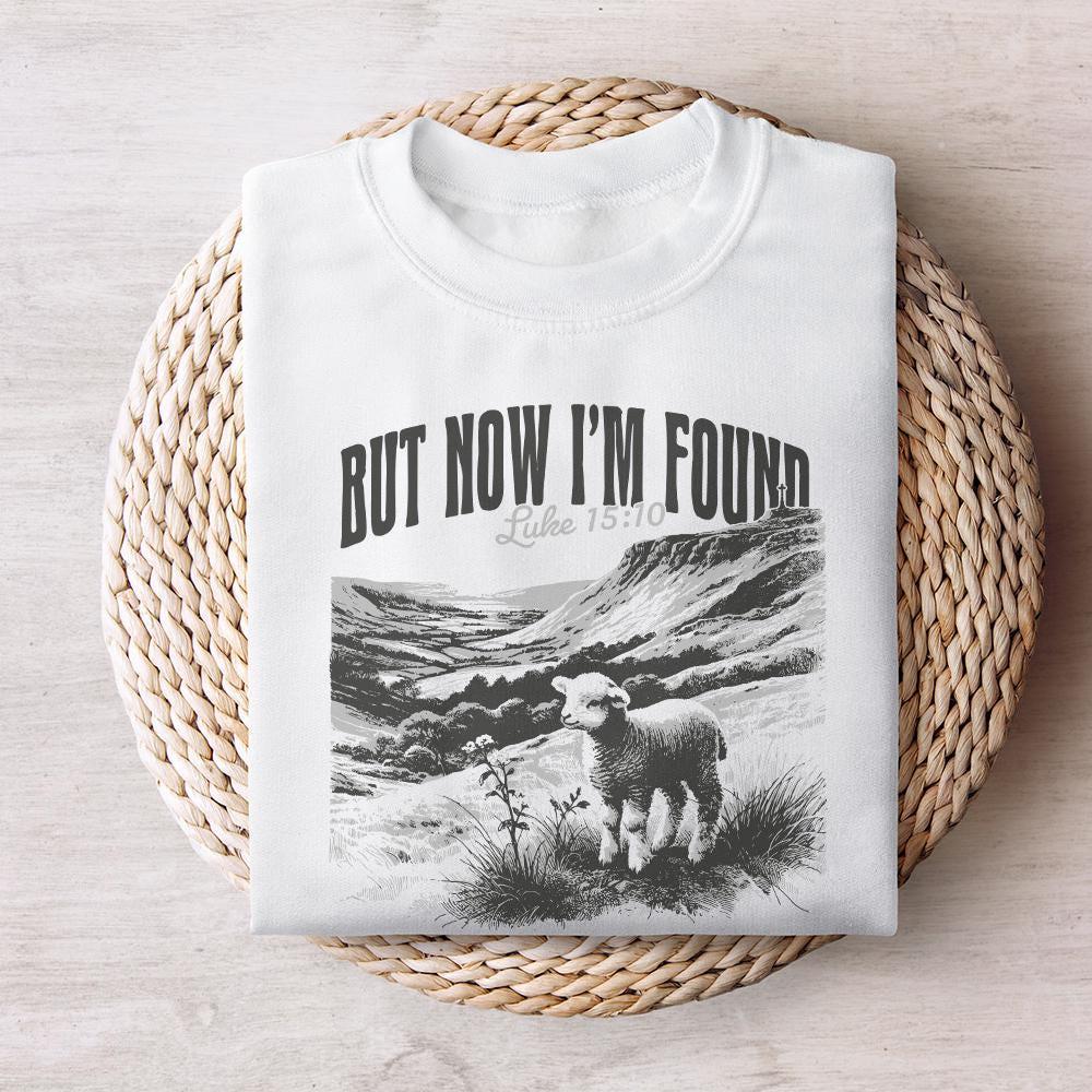 But Now I'm Found PNG, Christian Tee - 300 DPI Design for T-Shirt