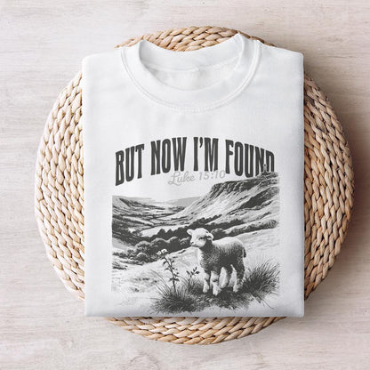 But Now I'm Found PNG, Christian Tee - 300 DPI Design for T-Shirt