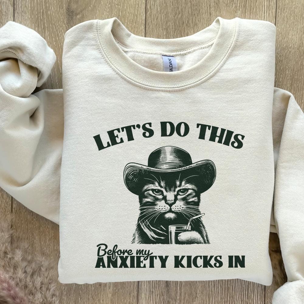Let's Do This Before Anxiety Kicks In PNG, Funny Anxiety Quote png - 300