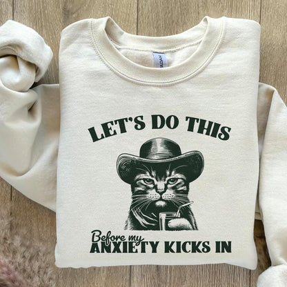 Let's Do This Before Anxiety Kicks In PNG, Funny Anxiety Quote png - 300